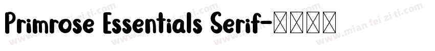 Primrose Essentials Serif字体转换